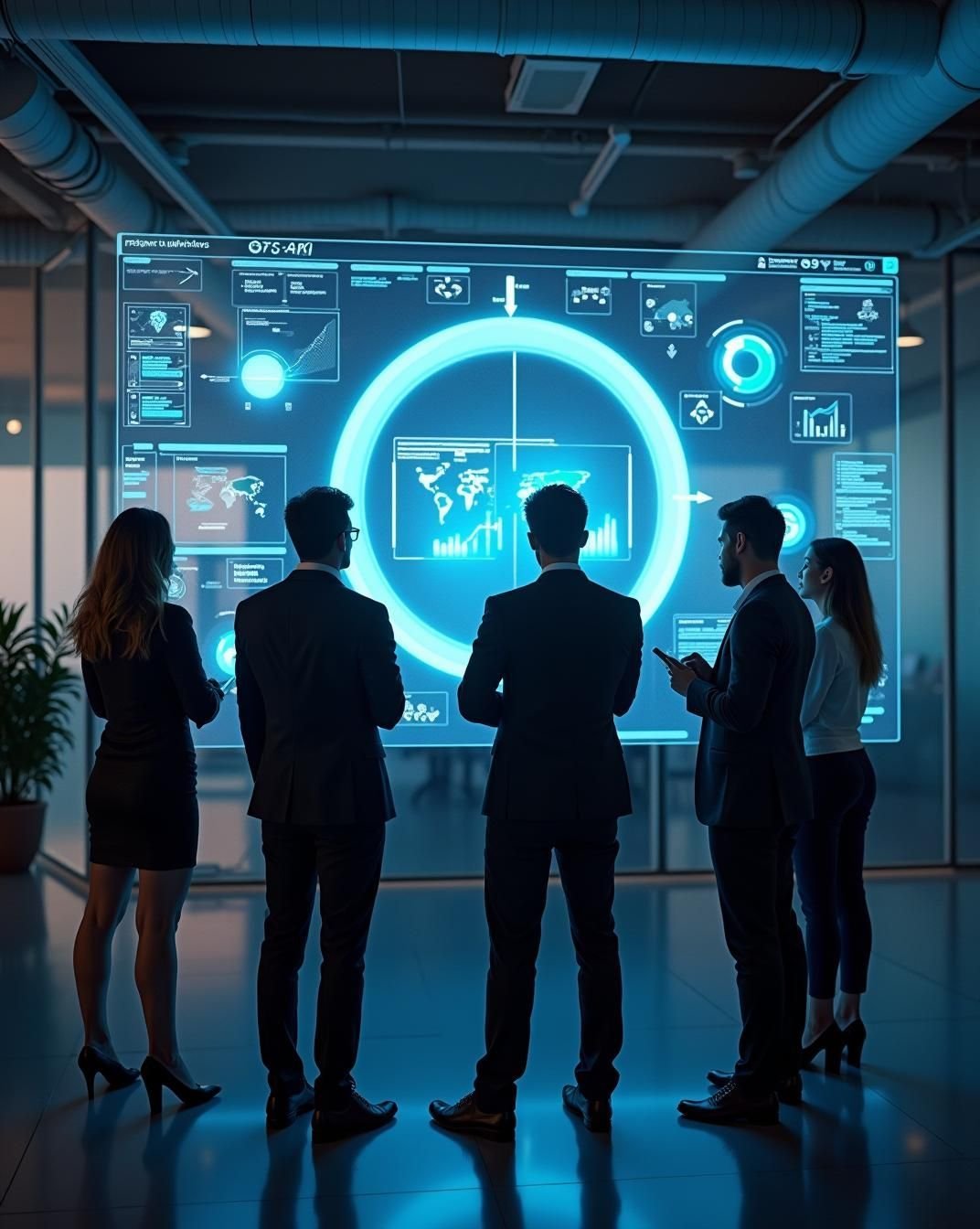 Dockcode engineers discussing digital transformation strategy